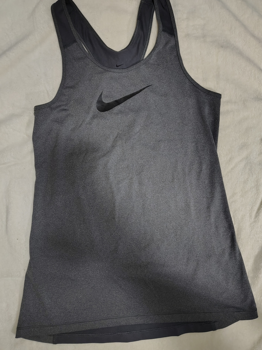 Nike Women’s Charcoal/Black Performance Racerback Tank